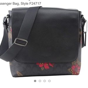 COACH Floral Print Messenger Bag